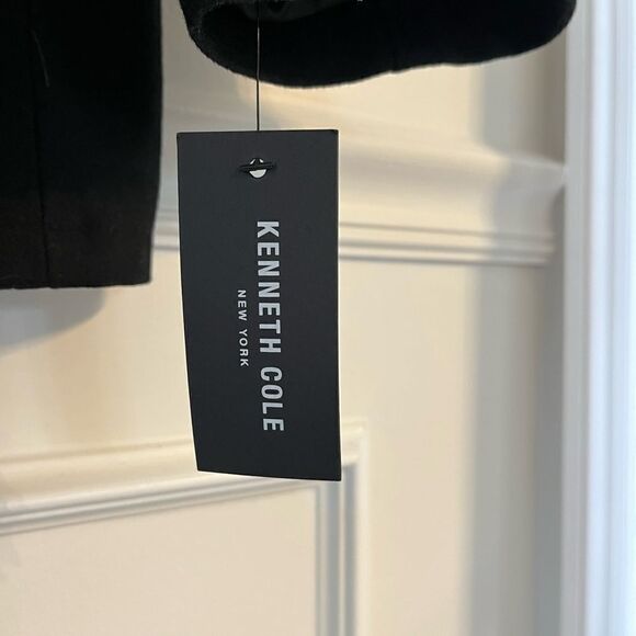 Men’s Kenneth Cole Wool Blend Coat with Faux Zipper Vest, Quilted Lining XL - Picture 5 of 8